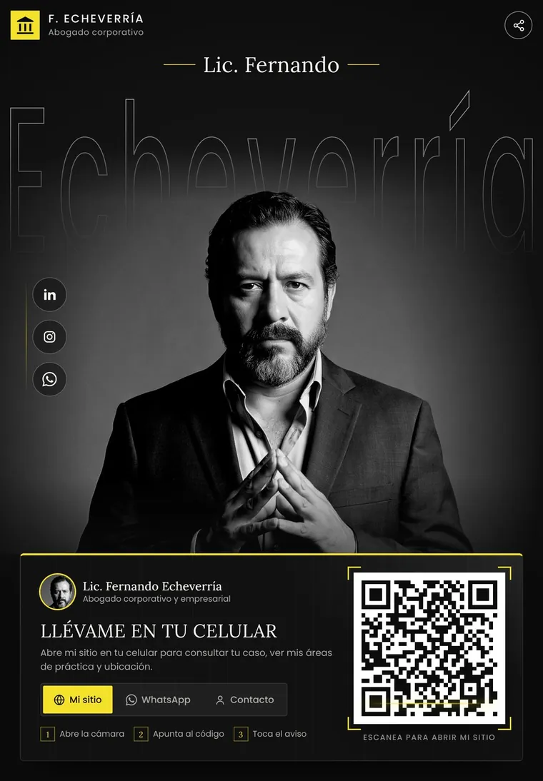 Presentación en tableta del Lic. Echeverría