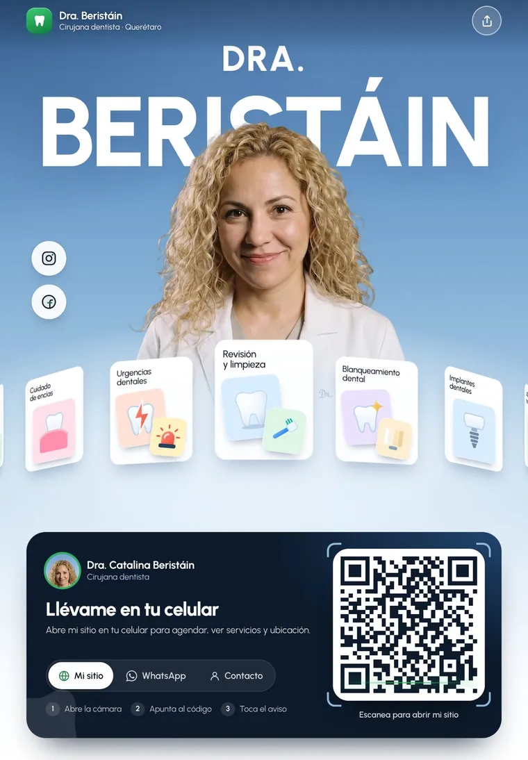 Presentación en tableta de la Dra. Beristáin